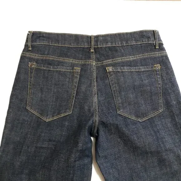 Y2K style dark wash sz 2 straight to flare leg vintage 90s 2000s Daisy Fuentes - Picture 4 of 9